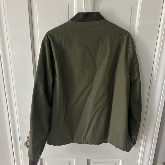Men’s J Crew Hunter Green Bomber Jacket - Picture 3 of 4